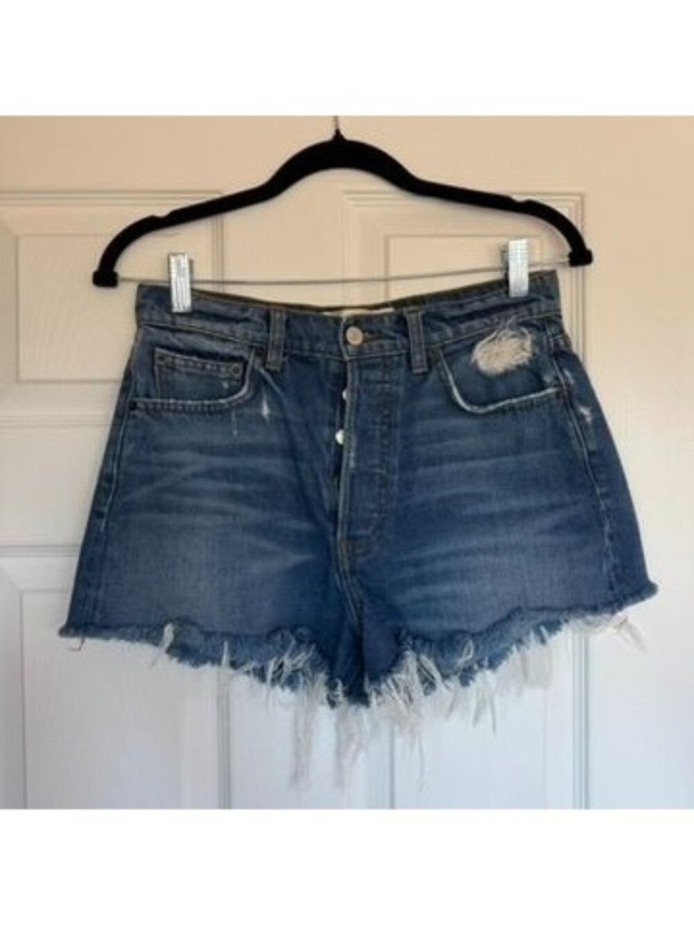 Reformation Dixie Shorts Bryce Wash Cutoff Jean Shorts Size 26